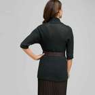 Novelty Stitch Belted Cardigan, , small
