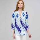 3/4 Sleeve Pleated Tunic, , small