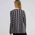 Open Front Texture Cardigan, , small
